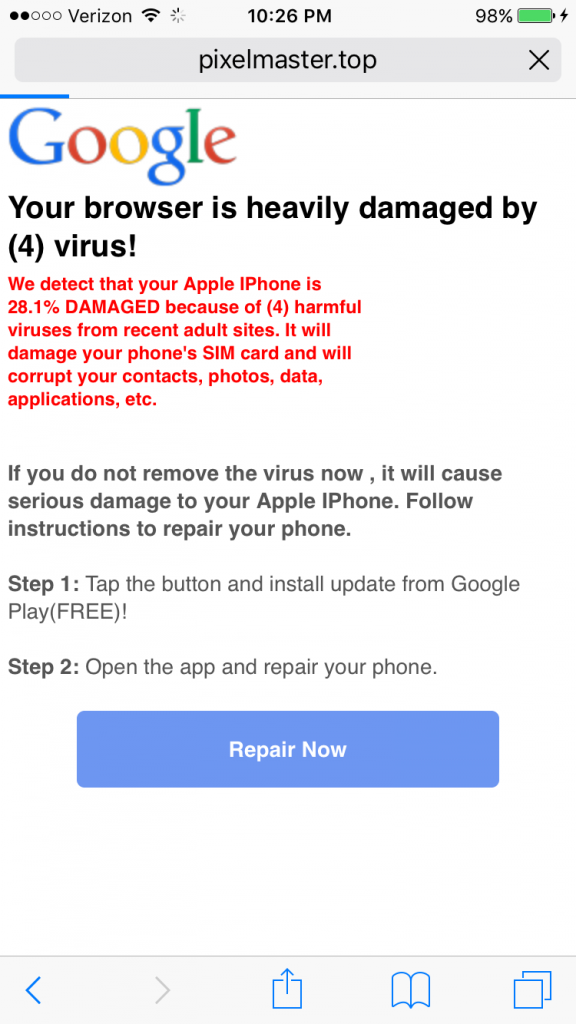 Remove Virus From Iphone Safari